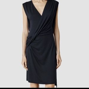 All Saints Navy Helix Dress